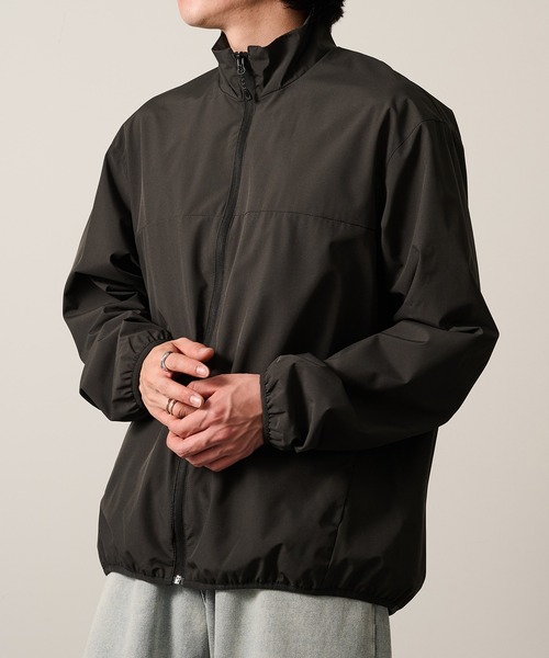 HAUS（ハウス）の「【HAUS】ALL WEATHER裏メッシュスタンドブルゾン 9452001A（ナイロンジャケット・メンズ・チャコールグレー/グレー/アイボリー/ブラック/カーキ/ネイビー・M/L/LL）」の3枚目の写真