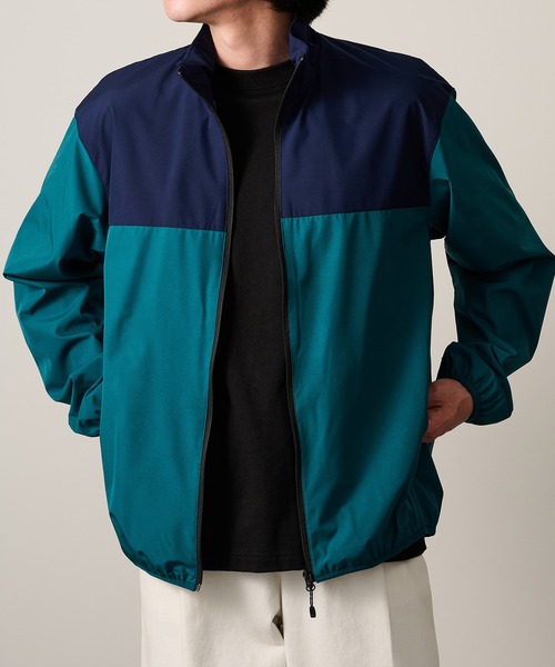 HAUS（ハウス）の「【HAUS】ALL WEATHER裏メッシュスタンドブルゾン 9452001A（ナイロンジャケット・メンズ・チャコールグレー/グレー/アイボリー/ブラック/カーキ/ネイビー・M/L/LL）」の9枚目の写真