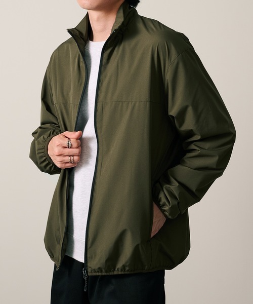 HAUS（ハウス）の「【HAUS】ALL WEATHER裏メッシュスタンドブルゾン 9452001A（ナイロンジャケット・メンズ・チャコールグレー/グレー/アイボリー/ブラック/カーキ/ネイビー・M/L/LL）」の12枚目の写真