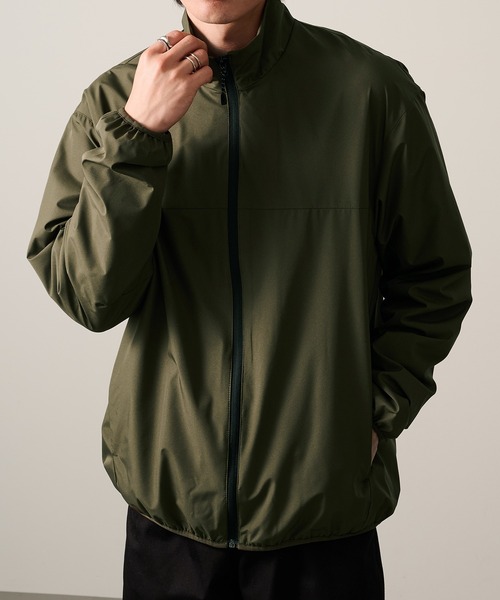 HAUS（ハウス）の「【HAUS】ALL WEATHER裏メッシュスタンドブルゾン 9452001A（ナイロンジャケット・メンズ・チャコールグレー/グレー/アイボリー/ブラック/カーキ/ネイビー・M/L/LL）」の16枚目の写真