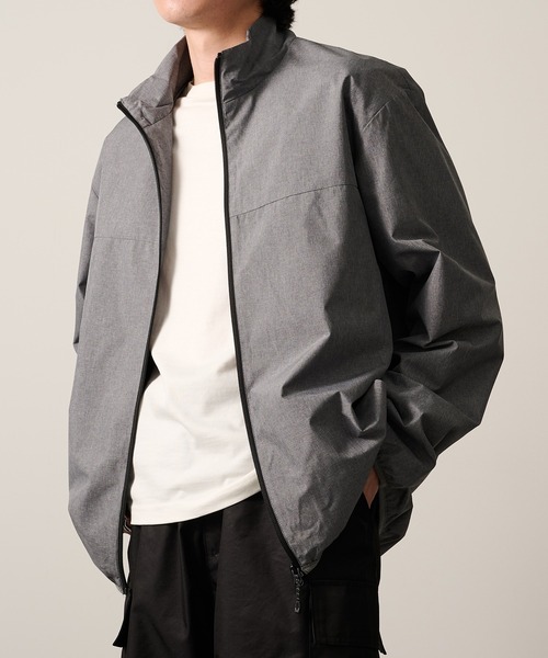 HAUS（ハウス）の「【HAUS】ALL WEATHER裏メッシュスタンドブルゾン 9452001A（ナイロンジャケット・メンズ・チャコールグレー/グレー/アイボリー/ブラック/カーキ/ネイビー・M/L/LL）」の19枚目の写真