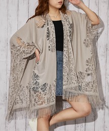 GORGE（ゴージ）の「《レースポンチョ×フリンジ》カーディガン／カジュアル／春夏秋／全4色（カーディガン/ボレロ）」