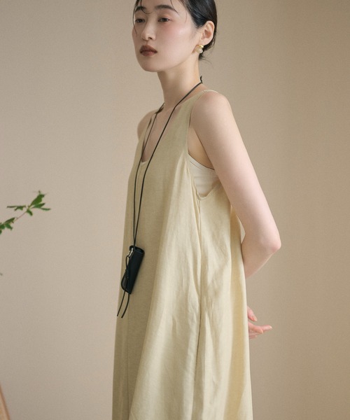 LAULEN(ローレン)の「cocoon sleeveless dress /コクーンシルエットノースリーブワンピース(ワンピース・レディース・ネイビー/ベージュ・FREE)」の12枚目の写真