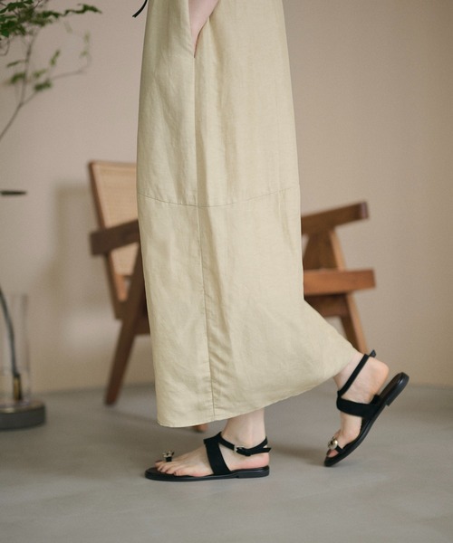 LAULEN(ローレン)の「cocoon sleeveless dress /コクーンシルエットノースリーブワンピース(ワンピース・レディース・ネイビー/ベージュ・FREE)」の17枚目の写真