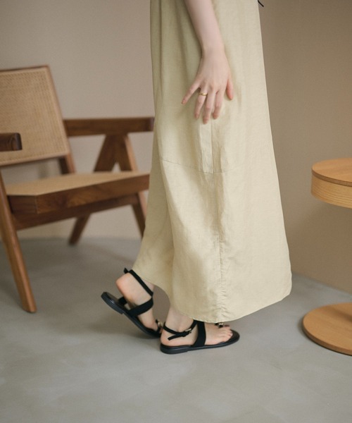 LAULEN(ローレン)の「cocoon sleeveless dress /コクーンシルエットノースリーブワンピース(ワンピース・レディース・ネイビー/ベージュ・FREE)」の18枚目の写真