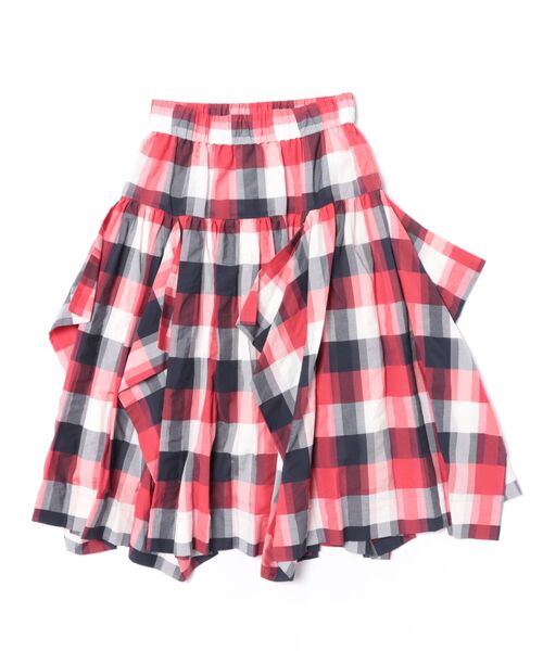 Vivienne Westwood(ヴィヴィアンウエストウッド)の「コットンキュプラチェックポインタースカート(スカート・レディース・グリーン系その他2/レッド系その他・FREE)」の3枚目の写真