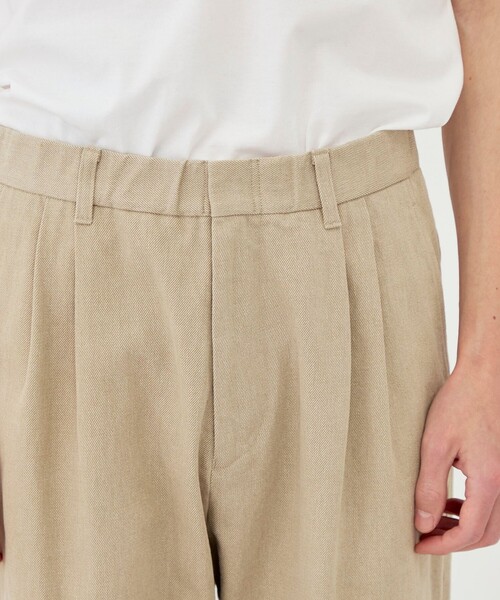 GALERIE VIE(ギャルリー ヴィー)の「ダストフェードツイル イージーツータックパンツ(その他パンツ・メンズ・ベージュ・46/44)」の6枚目の写真