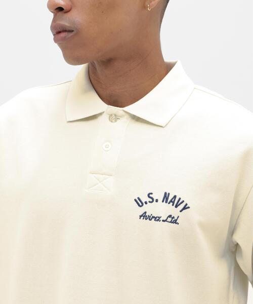 AVIREX(アヴィレックス)の「EMB POLO SHIRT "SEAL" / 刺しゅう ポロシャツ アザラシ / AVIREX / アヴィレックス(ポロシャツ・メンズ・チャコールグレー/オレンジ/ホワイト・XL/M/2XL/L)」の9枚目の写真