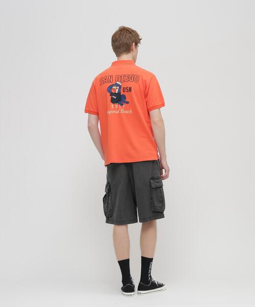 AVIREX(アヴィレックス)の「EMB POLO SHIRT "SEAL" / 刺しゅう ポロシャツ アザラシ / AVIREX / アヴィレックス(ポロシャツ・メンズ・チャコールグレー/オレンジ/ホワイト・XL/M/2XL/L)」の18枚目の写真