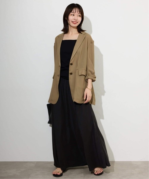 SLOBE IENA(スローブイエナ)の「《3サイズ展開/シリーズあり/追加2》フィブリルマーメイドフレアスカート(スカート・レディース・ブラック/ブラック系その他/ベージュ・40/38/36)」の11枚目の写真