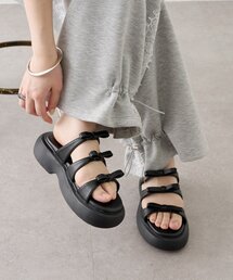 mystic | ボリュームソール リボンサンダル(サンダル)