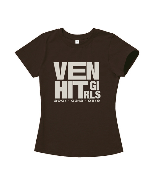 VENHIT(ベンヒット)の「VH GIRLS スリムフィット半袖Tシャツ(Tシャツ/カットソー・レディース・ミント/ネイビー/ホワイト/ピンク/ブラウン/ブラック・SMALL/MEDIUM/LARGE)」の3枚目の写真