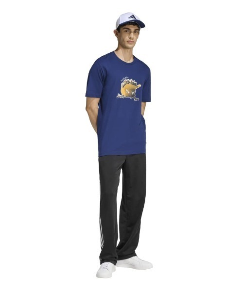 adidas（アディダス）の「アディダス adidas SNACK POPCORN グラフィック Tシャツ（Tシャツ/カットソー・メンズ・ブラック/ダークブルー・S/M/L/LL/3L）」の9枚目の写真