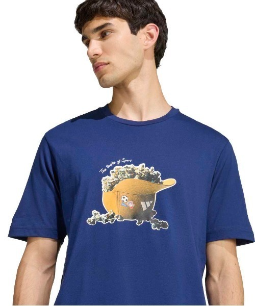 adidas（アディダス）の「アディダス adidas SNACK POPCORN グラフィック Tシャツ（Tシャツ/カットソー・メンズ・ブラック/ダークブルー・S/M/L/LL/3L）」の11枚目の写真