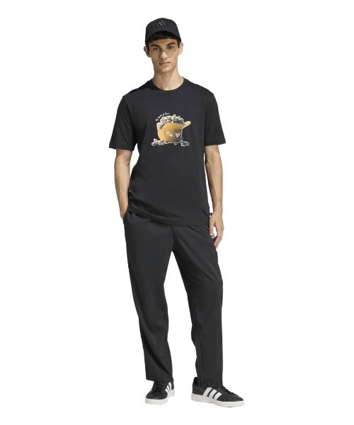 adidas（アディダス）の「アディダス adidas SNACK POPCORN グラフィック Tシャツ（Tシャツ/カットソー・メンズ・ブラック/ダークブルー・S/M/L/LL/3L）」の4枚目の写真