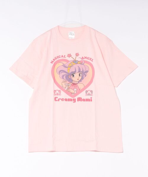 Rendez-Vous(ランデヴー)の「【 魔法の天使 クリィミーマミ 】 プリントTシャツA 26S4(Tシャツ/カットソー・レディース・ライトピンク/ホワイト・LARGE/MEDIUM)」の2枚目の写真