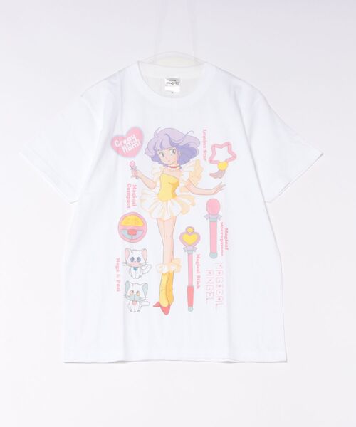 Rendez-Vous(ランデヴー)の「【 魔法の天使 クリィミーマミ 】 プリントTシャツA 26S4(Tシャツ/カットソー・レディース・ライトピンク/ホワイト・LARGE/MEDIUM)」の1枚目の写真
