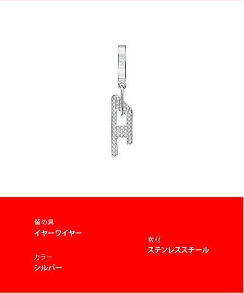 DIESEL(ディーゼル)の「ディーゼル アクセサリー ユニセックス ピアス シルバー DX1706040(ピアス(片耳用)・メンズ・シルバー・FREE)」の7枚目の写真