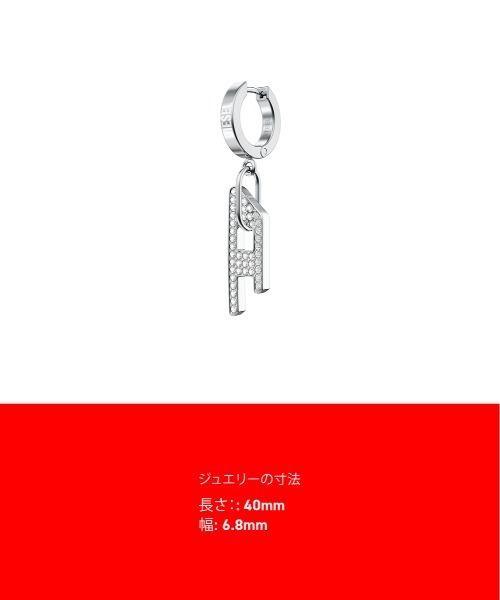 DIESEL(ディーゼル)の「ディーゼル アクセサリー ユニセックス ピアス シルバー DX1706040(ピアス(片耳用)・メンズ・シルバー・FREE)」の8枚目の写真