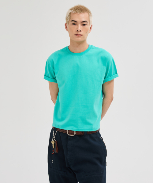 LEIRE（ルアール）の「エッセンシャルクロップTシャツ[ミント]（Tシャツ/カットソー・メンズ・その他・MEDIUM/LARGE/X-LARGE/2XL）」の3枚目の写真