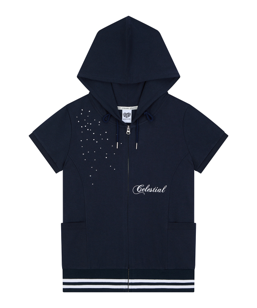 LUVISTRUE(ラヴイズトゥルー)の「SY ANGEL HOOD ZIP UP(NAVY)(パーカー・レディース・その他・FREE)」の3枚目の写真