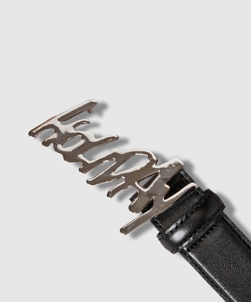 HOLIDAY（ホリデイ）の「HOLIDAY BUCKLE LEATHER BELT ホリデイバックルレザーベルト（ベルト・レディース・ブラック×ゴールド/ブラック×シルバー・ONE SIZE）」の5枚目の写真