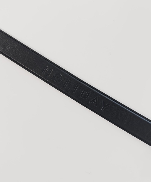 HOLIDAY（ホリデイ）の「HOLIDAY BUCKLE LEATHER BELT ホリデイバックルレザーベルト（ベルト・レディース・ブラック×ゴールド/ブラック×シルバー・ONE SIZE）」の7枚目の写真