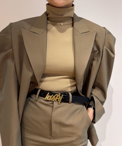HOLIDAY（ホリデイ）の「HOLIDAY BUCKLE LEATHER BELT ホリデイバックルレザーベルト（ベルト・レディース・ブラック×ゴールド/ブラック×シルバー・ONE SIZE）」の13枚目の写真