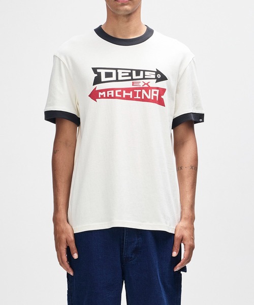 DEUS EX MACHINA(デウスエクスマキナ)の「ARROWS RINGER TEE(Tシャツ/カットソー・メンズ・ホワイト・M/L)」の1枚目の写真