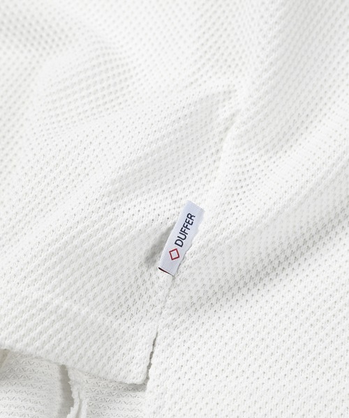 The DUFFER of ST.GEORGE(ザダファーオブセントジョージ)の「「AIR FLEX」HEAVY KANOKO RELAX FIT SKIPPER POLO:セットアップ対応 機能素材「エアフレックス」鹿の子スキッパーポロ(ポロシャツ・メンズ・ブラック/ホワイト/ネイビー・X-LARGE/LARGE/MEDIUM)」の19枚目の写真