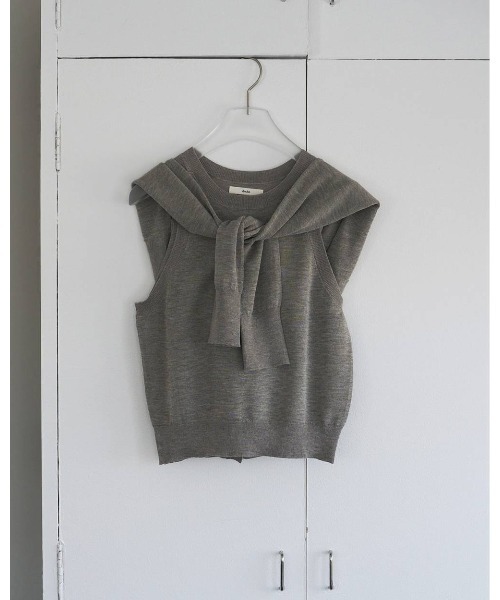 anuke(アンヌーク)の「Highgauge Sheer Cardigan 62610522(ニット/セーター・メンズ・グレイッシュベージュ/ブラウン/ピンク・FREE)」の20枚目の写真