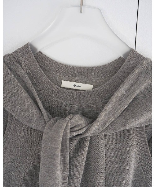 anuke(アンヌーク)の「Highgauge Sheer Cardigan 62610522(ニット/セーター・メンズ・グレイッシュベージュ/ブラウン/ピンク・FREE)」の21枚目の写真