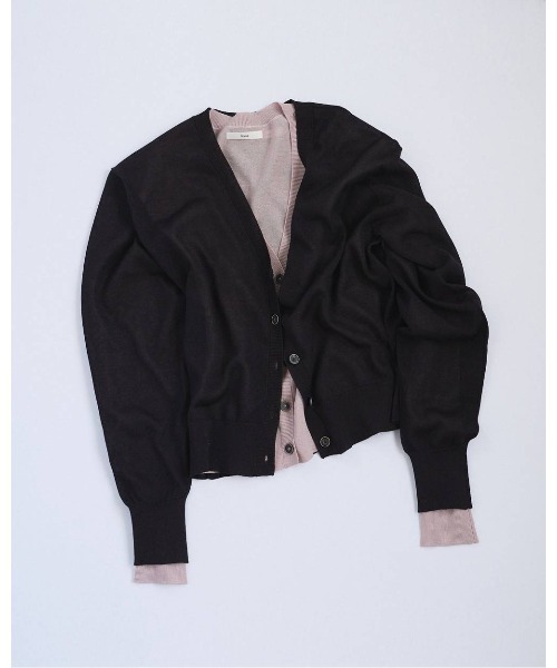 anuke(アンヌーク)の「Highgauge Sheer Cardigan 62610522(ニット/セーター・メンズ・グレイッシュベージュ/ブラウン/ピンク・FREE)」の15枚目の写真