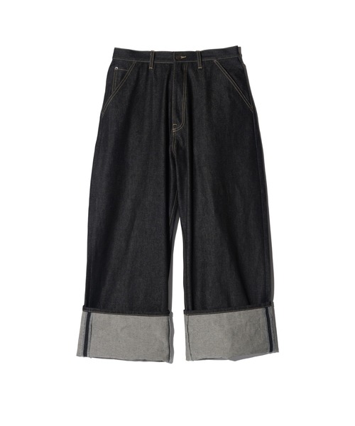 glamb(グラム)の「Roll Up Baggy Denim / ロールアップバギーデニム(デニムパンツ・メンズ・ブラック/インディゴブルー・S/M/L)」の7枚目の写真