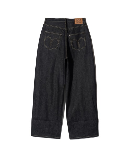 glamb(グラム)の「Roll Up Baggy Denim / ロールアップバギーデニム(デニムパンツ・メンズ・ブラック/インディゴブルー・S/M/L)」の5枚目の写真