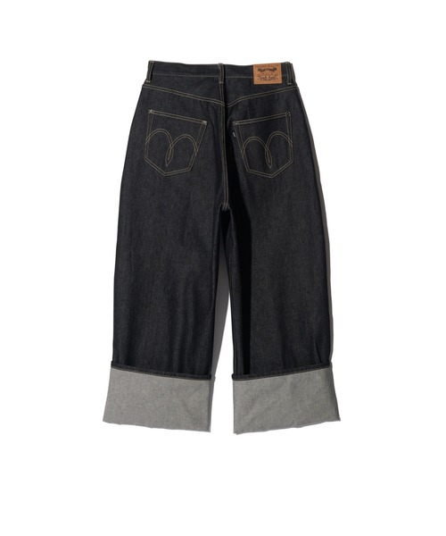 glamb(グラム)の「Roll Up Baggy Denim / ロールアップバギーデニム(デニムパンツ・メンズ・ブラック/インディゴブルー・S/M/L)」の9枚目の写真