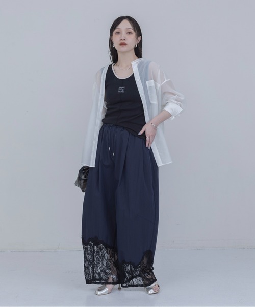 Eimee Law(エイミーロウ)の「レイヤードライクタンクトップ(タンクトップ・レディース・ブラック/ネイビー/オフホワイト・FREE)」の15枚目の写真