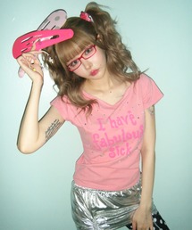 Ada.（エイダ）の「【Fab Sick × Ada.】ビジューロゴ ボートネック スリム カットソー（Tシャツ/カットソー）」