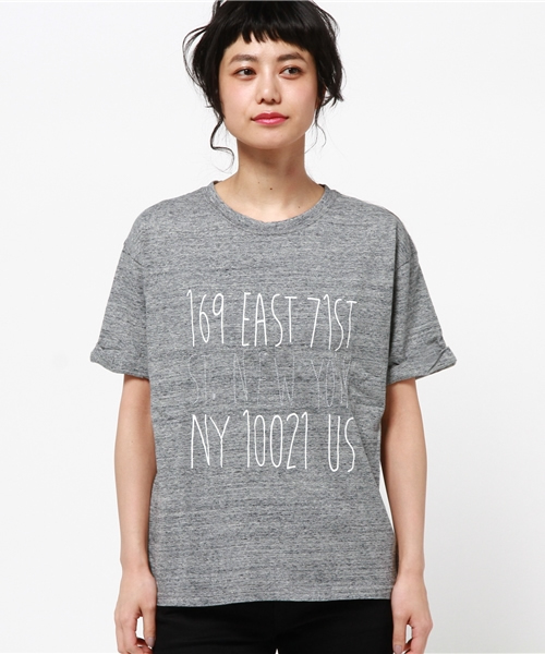 OUTLET(アウトレット)の「【Discoat Parisien】USコットンプリントT(Tシャツ/カットソー・レディース・杢グレー・LARGE/MEDIUM)」の2枚目の写真