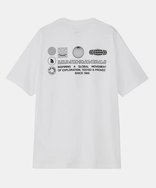 THE NORTH FACE（ザノースフェイス）の「THE NORTH FACE　SHORT-SLEEVE FD GLOBEGRID T-SHIRTS（Tシャツ/カットソー・メンズ・ホワイト/ネイビー・MEDIUM/LARGE）」の5枚目の写真