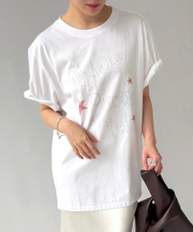 【PISCESS/パイシス】 Handwriting Oversized T-shirt