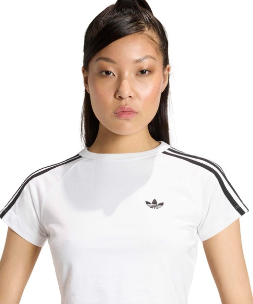 adidas(アディダス)の「adidas SST BABY TEE / アディダス SST ベビー Tシャツ(Tシャツ/カットソー・レディース・ホワイト・S/M/L)」の2枚目の写真