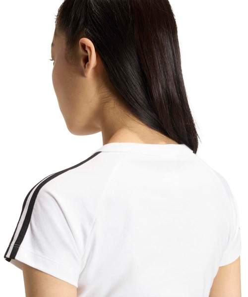 adidas(アディダス)の「adidas SST BABY TEE / アディダス SST ベビー Tシャツ(Tシャツ/カットソー・レディース・ホワイト・S/M/L)」の9枚目の写真