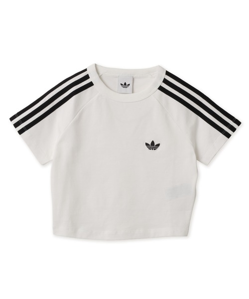 adidas(アディダス)の「adidas SST BABY TEE / アディダス SST ベビー Tシャツ(Tシャツ/カットソー・レディース・ホワイト・S/M/L)」の4枚目の写真