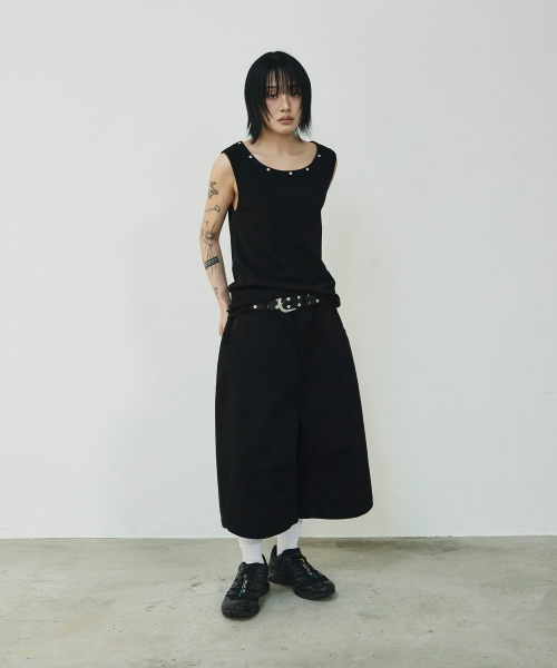 SCALLYWAG（スカリーワグ）の「カーブドダートコットンバミューダショーツ[ブラック]（その他パンツ・レディース・その他・SMALL/MEDIUM）」の8枚目の写真