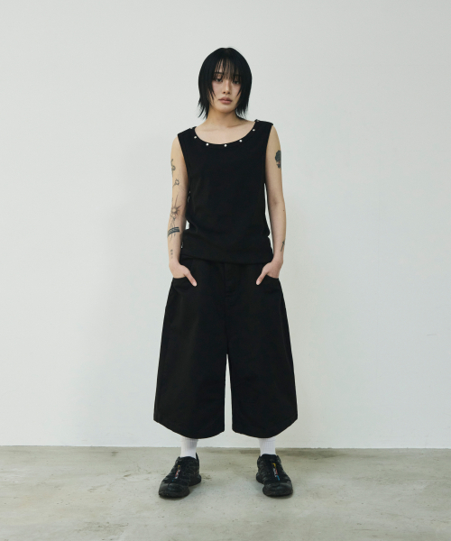 SCALLYWAG（スカリーワグ）の「カーブドダートコットンバミューダショーツ[ブラック]（その他パンツ・レディース・その他・SMALL/MEDIUM）」の9枚目の写真