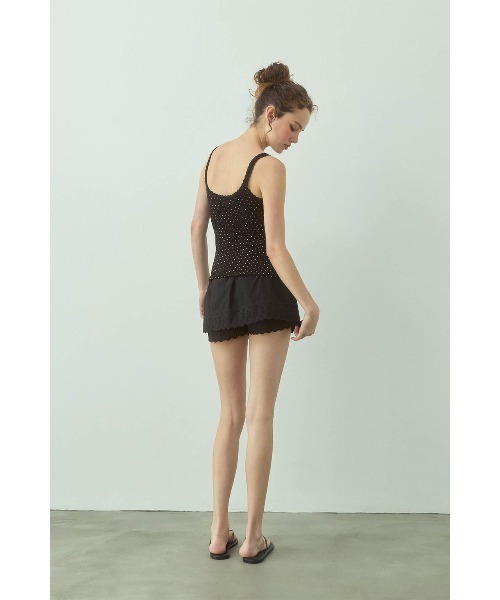 ALEXIA STAM(アリシアスタン)の「Lace Divided Skirt /レースキュロット(Tシャツ/カットソー・レディース・ブラック/ホワイト・M/S)」の8枚目の写真
