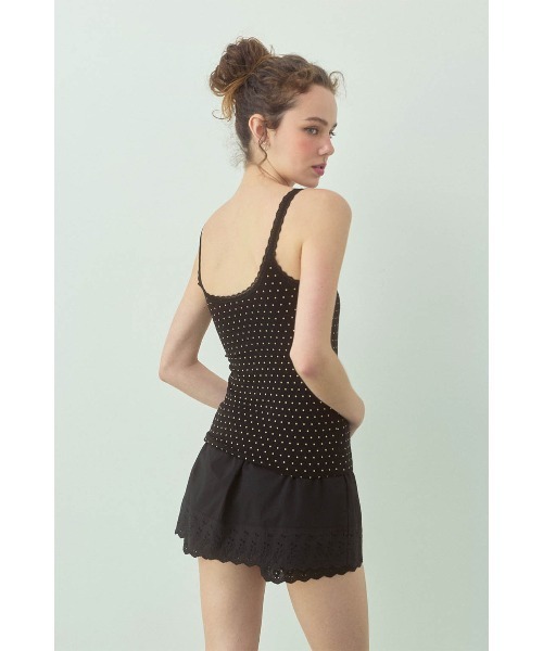 ALEXIA STAM(アリシアスタン)の「Lace Divided Skirt /レースキュロット(Tシャツ/カットソー・レディース・ブラック/ホワイト・M/S)」の9枚目の写真