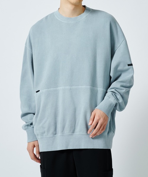 N.HOOLYWOOD(N.ハリウッド)の「CREW NECK SWEATSHIRT(スウェット・メンズ・ダークグレー/ライトブルー・40/38/36)」の1枚目の写真