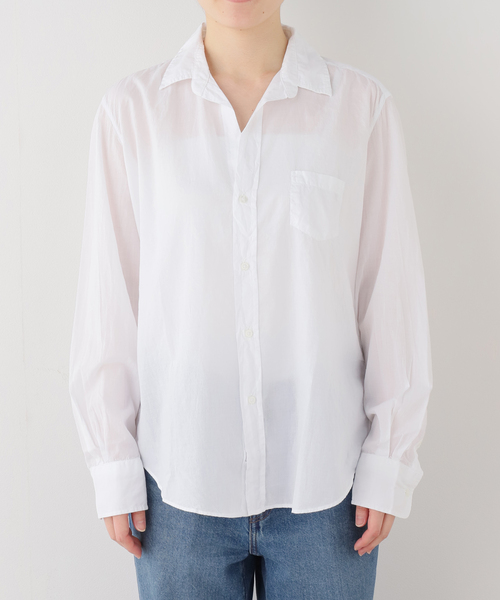journal standard L'essage(ジャーナルスタンダードレサージュ)の「Frank&Eileen/フランク&アイリーン cotton viole シャツ(シャツ/ブラウス・レディース・ホワイト・SMALL)」の1枚目の写真